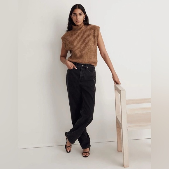 Madewell wool mockneck vest sweater - Picture 1 of 5